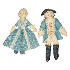 Hallmark George and Marth Washington Bicentennial Commorative Dolls